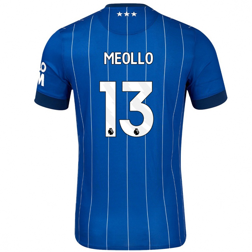 Niño Fútbol Camiseta Nina Meollo #13 Azul Marino 1ª Equipación 2024/25