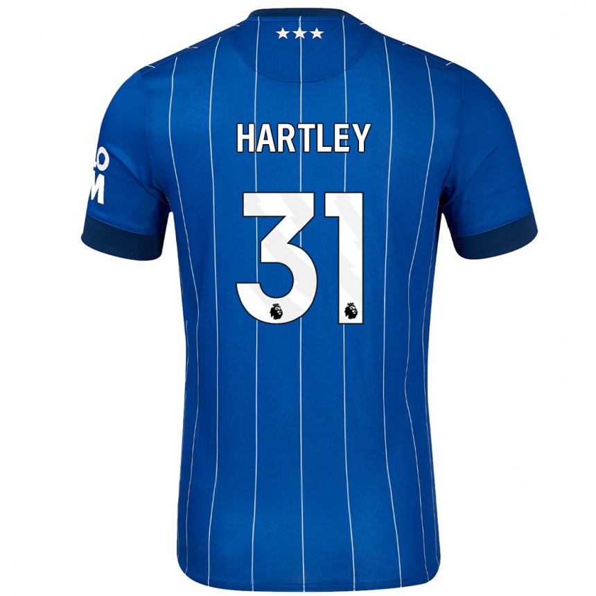 Niño Fútbol Camiseta Laura Hartley #31 Azul Marino 1ª Equipación 2024/25