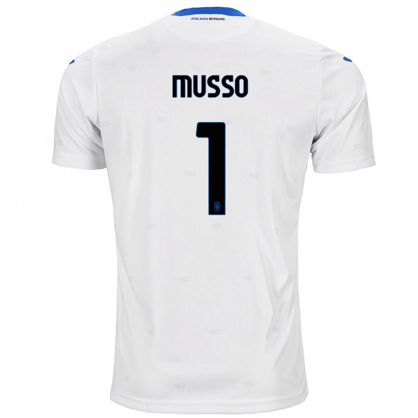 Niño Fútbol Camiseta Juan Musso #1 Blanco 2ª Equipación 2024/25