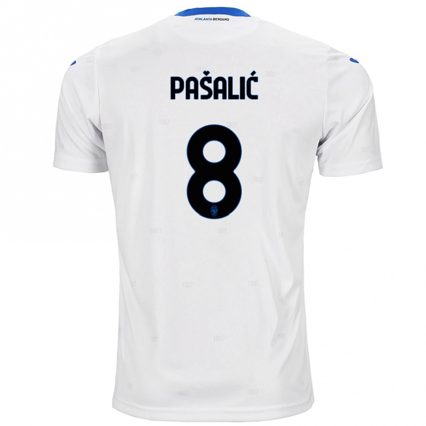 Niño Fútbol Camiseta Mario Pasalic #8 Blanco 2ª Equipación 2024/25