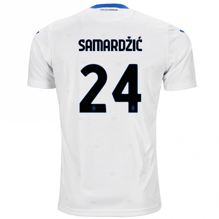 Niño Fútbol Camiseta Lazar Samardžić #24 Blanco 2ª Equipación 2024/25