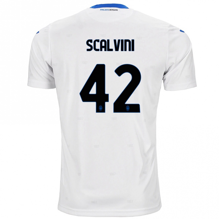 Niño Fútbol Camiseta Giorgio Scalvini #42 Blanco 2ª Equipación 2024/25