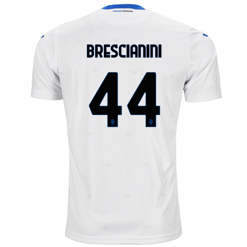 Niño Fútbol Camiseta Marco Brescianini #44 Blanco 2ª Equipación 2024/25