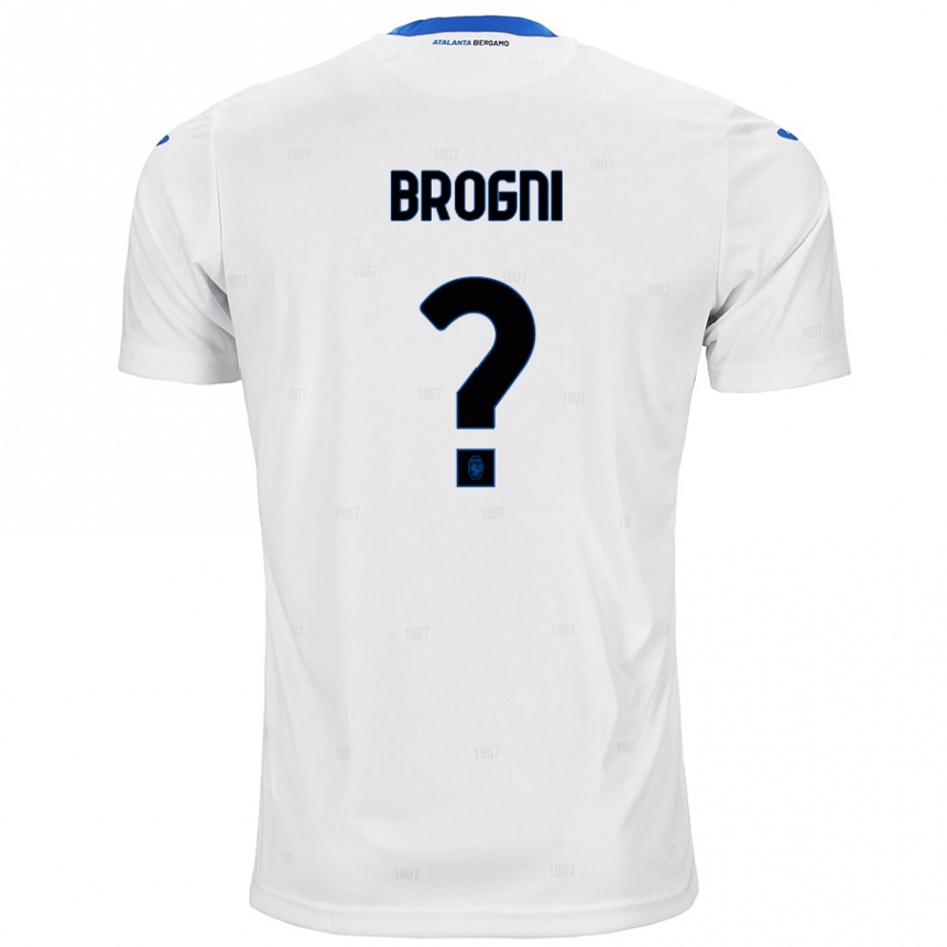 Niño Fútbol Camiseta Giorgio Brogni #0 Blanco 2ª Equipación 2024/25