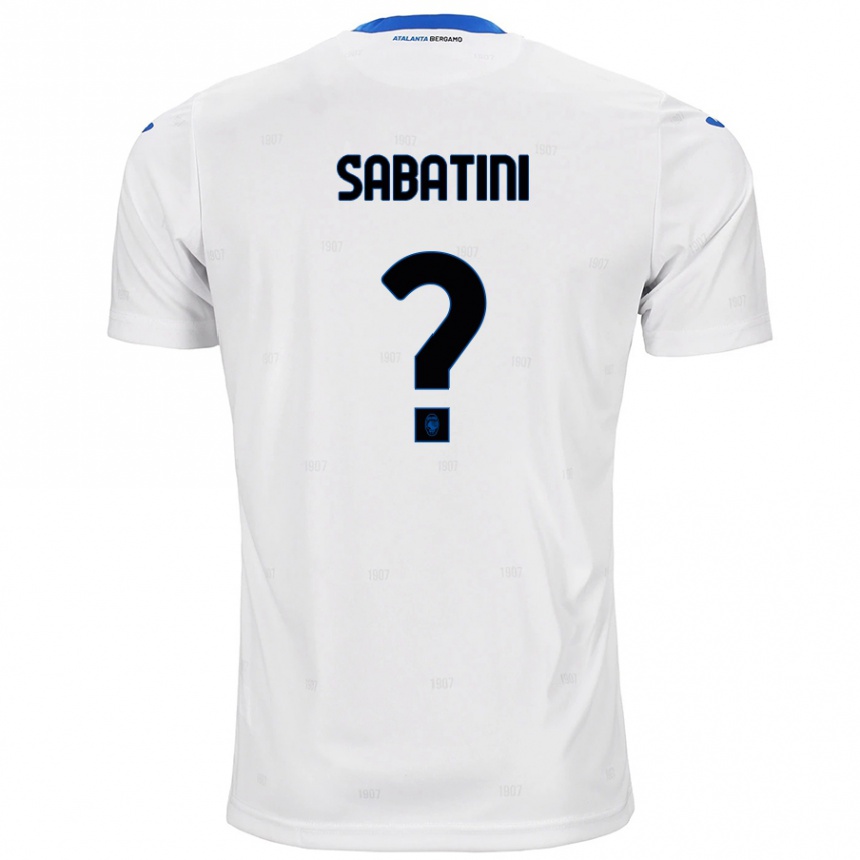 Niño Fútbol Camiseta Carlo Sabatini #0 Blanco 2ª Equipación 2024/25