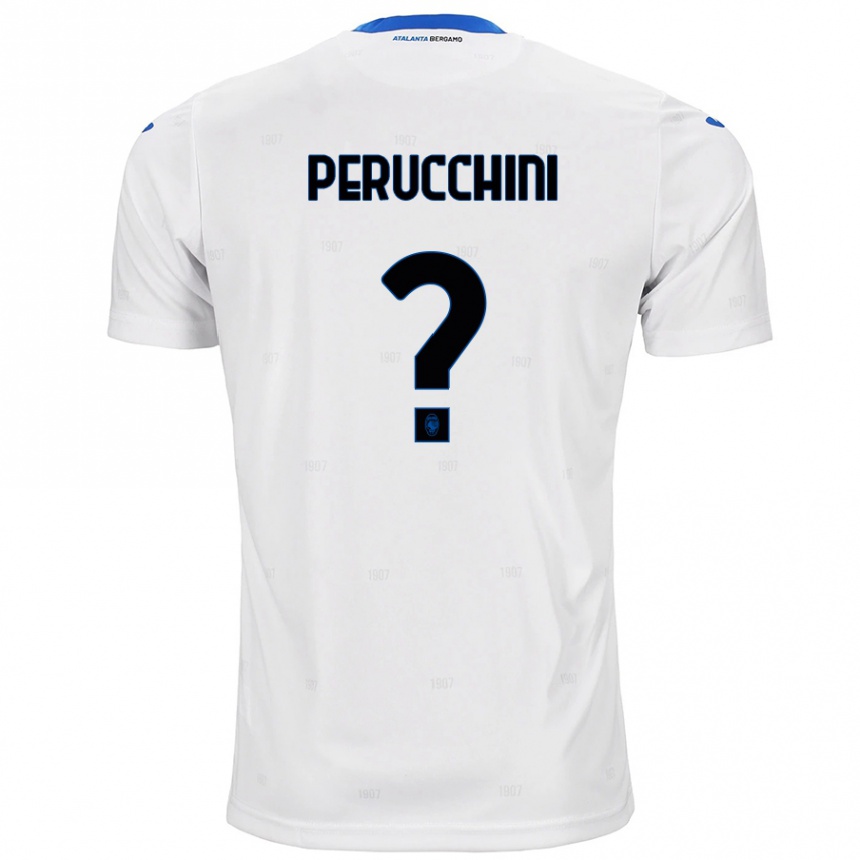 Niño Fútbol Camiseta Simone Perucchini #0 Blanco 2ª Equipación 2024/25