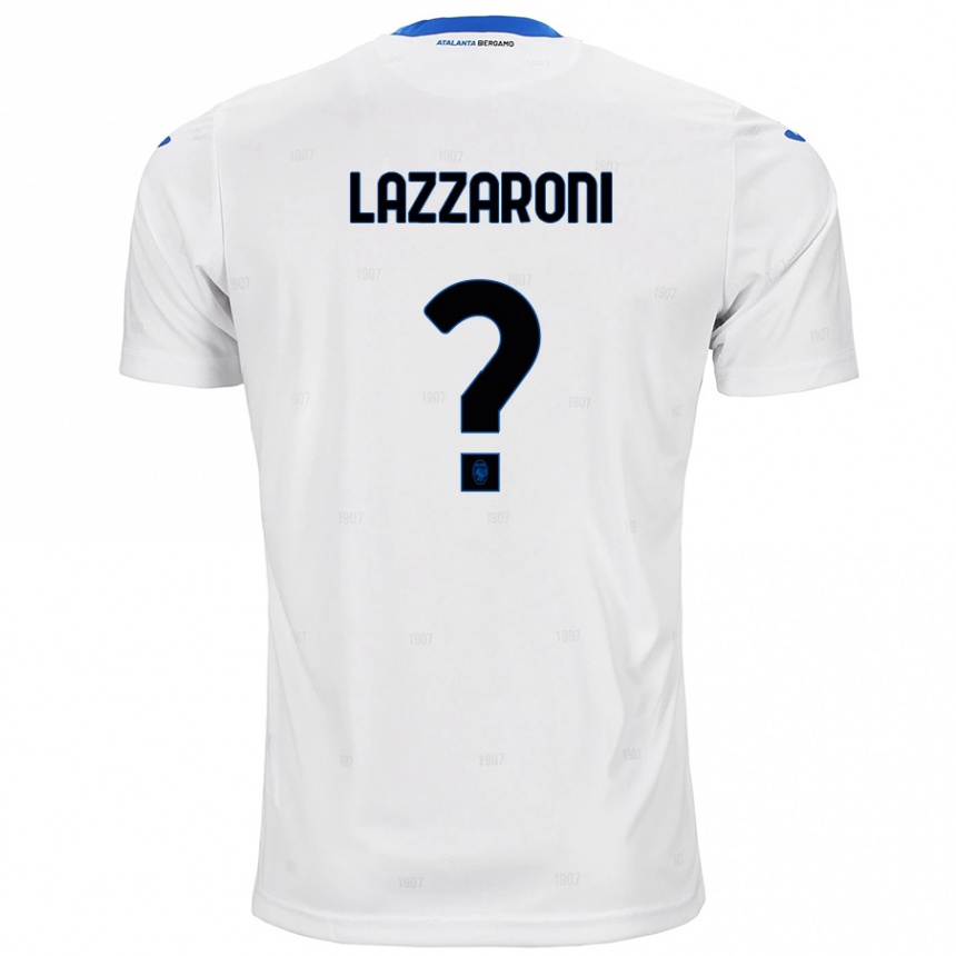 Niño Fútbol Camiseta Andrea Lazzaroni #0 Blanco 2ª Equipación 2024/25