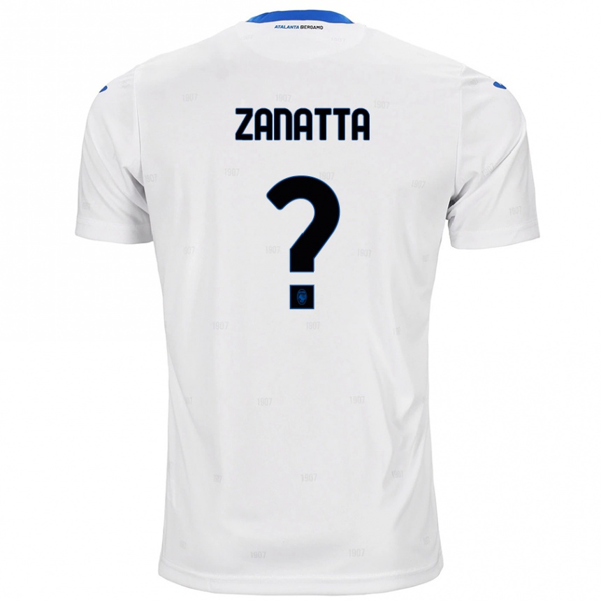 Niño Fútbol Camiseta Giovanni Zanatta #0 Blanco 2ª Equipación 2024/25