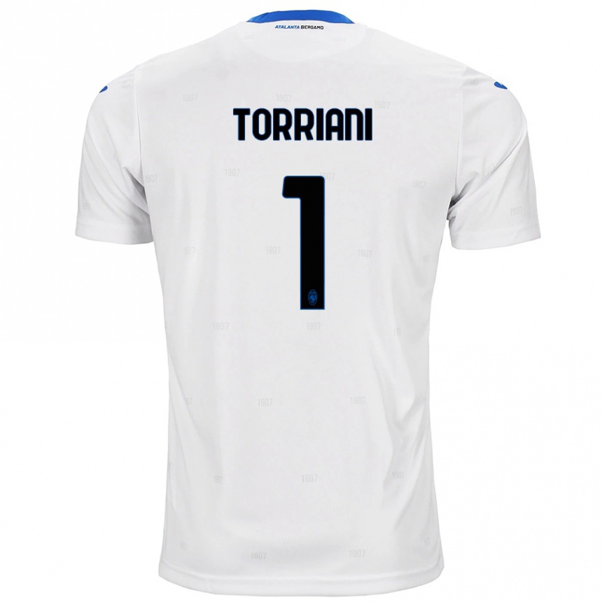 Niño Fútbol Camiseta Andrea Torriani #1 Blanco 2ª Equipación 2024/25