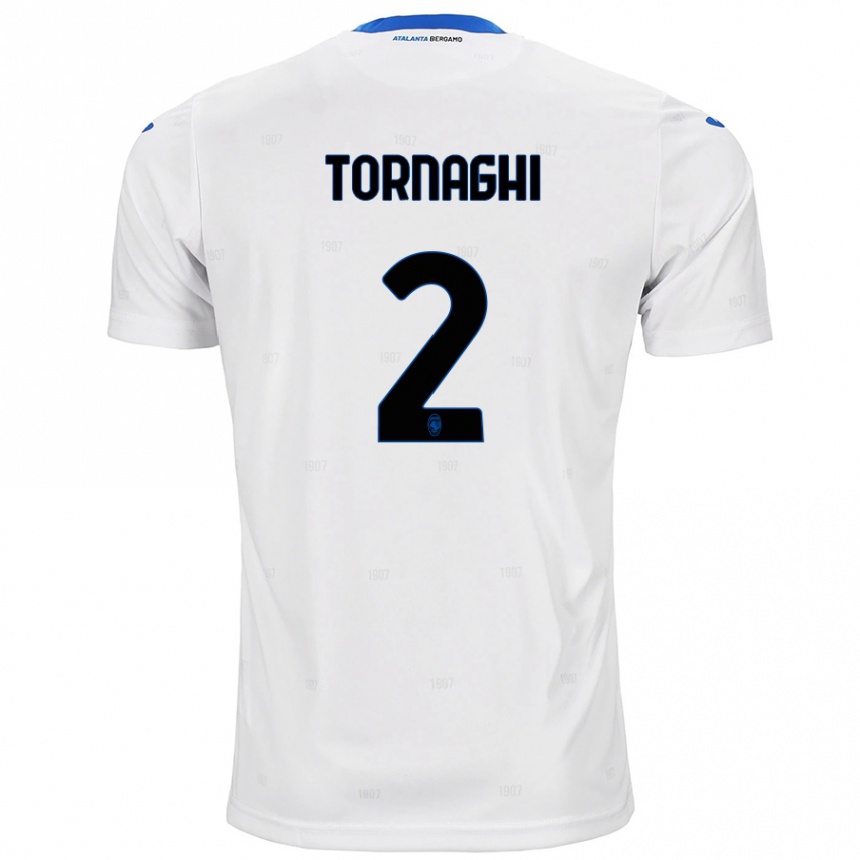 Niño Fútbol Camiseta Pietro Tornaghi #2 Blanco 2ª Equipación 2024/25