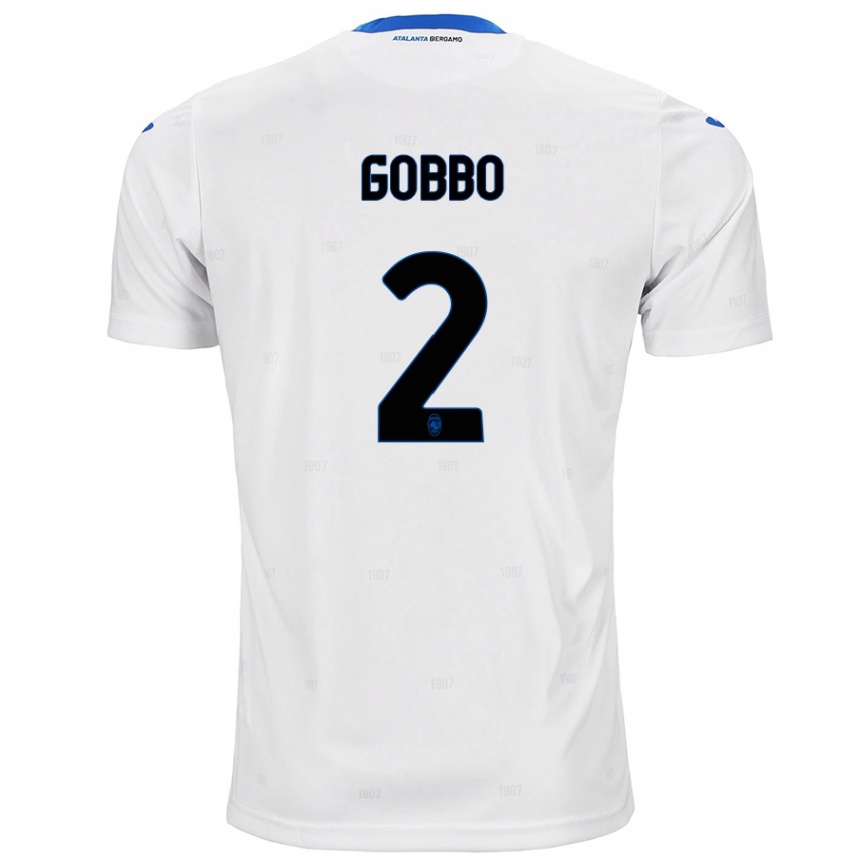 Niño Fútbol Camiseta Luca Gobbo #2 Blanco 2ª Equipación 2024/25