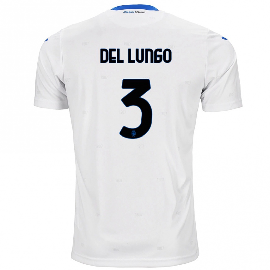 Niño Fútbol Camiseta Tommaso Del Lungo #3 Blanco 2ª Equipación 2024/25