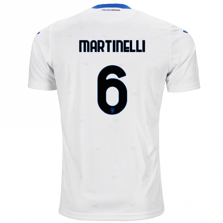 Niño Fútbol Camiseta Gabriel Martinelli #6 Blanco 2ª Equipación 2024/25