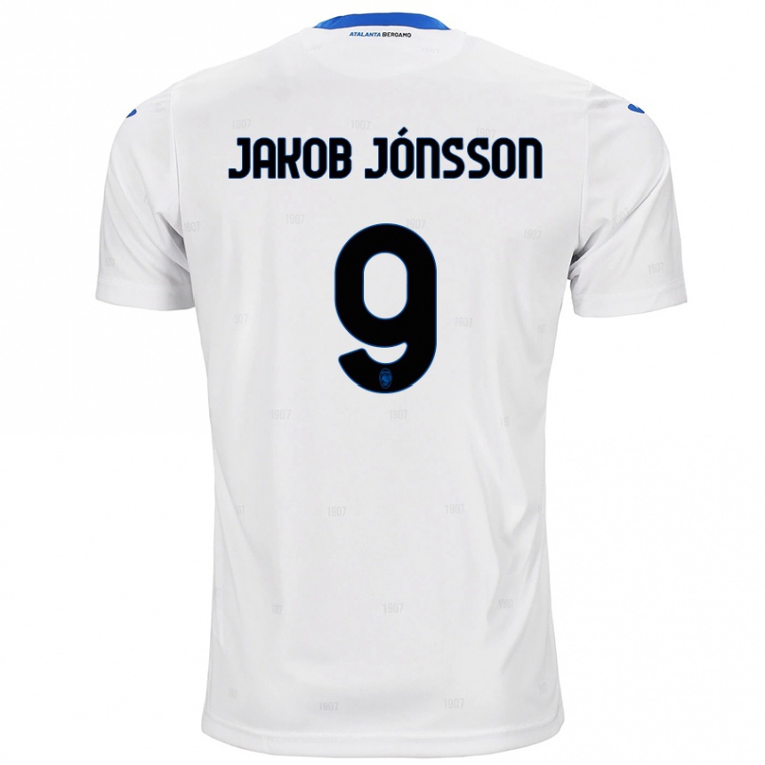 Niño Fútbol Camiseta Birkir Jakob Jónsson #9 Blanco 2ª Equipación 2024/25