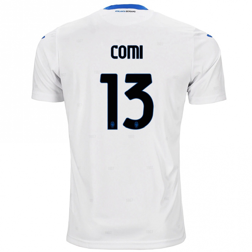 Niño Fútbol Camiseta Pietro Comi #13 Blanco 2ª Equipación 2024/25