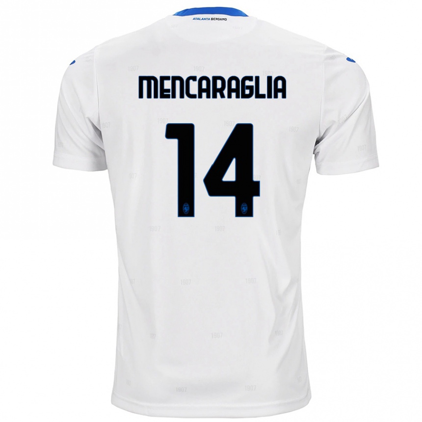 Niño Fútbol Camiseta Filippo Mencaraglia #14 Blanco 2ª Equipación 2024/25