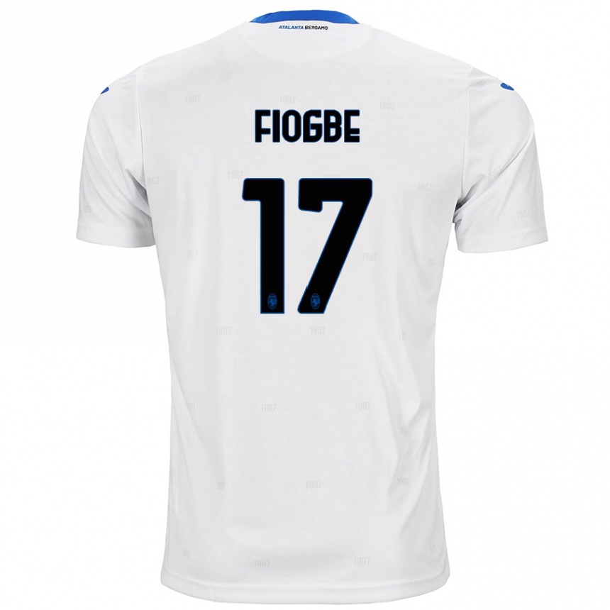 Niño Fútbol Camiseta Candas Fiogbe #17 Blanco 2ª Equipación 2024/25