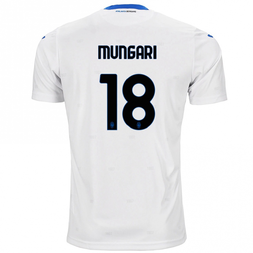 Niño Fútbol Camiseta Giuseppe Mungari #18 Blanco 2ª Equipación 2024/25