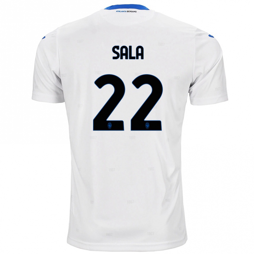 Niño Fútbol Camiseta Lorenzo Sala #22 Blanco 2ª Equipación 2024/25