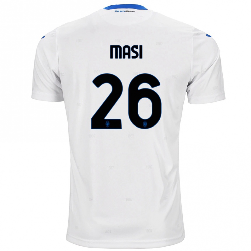 Niño Fútbol Camiseta Alberto Masi #26 Blanco 2ª Equipación 2024/25