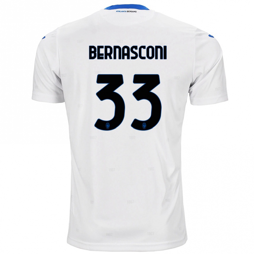 Niño Fútbol Camiseta Lorenzo Bernasconi #33 Blanco 2ª Equipación 2024/25