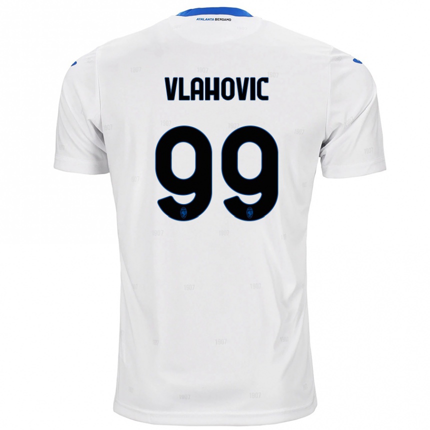 Niño Fútbol Camiseta Vanja Vlahovic #99 Blanco 2ª Equipación 2024/25