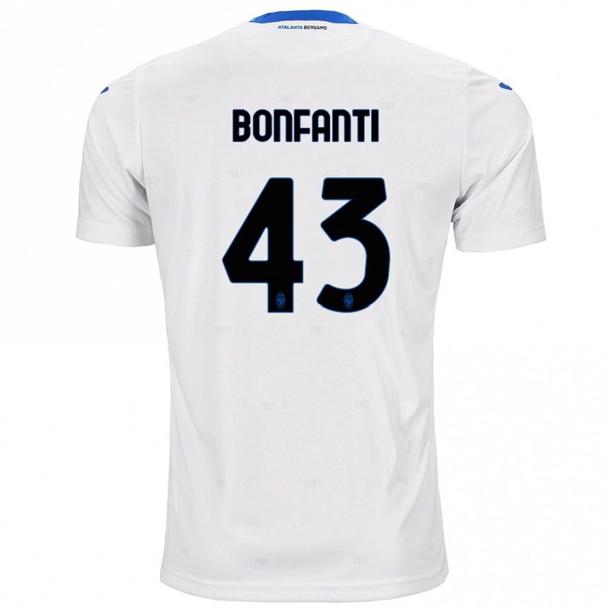 Niño Fútbol Camiseta Giovanni Bonfanti #43 Blanco 2ª Equipación 2024/25