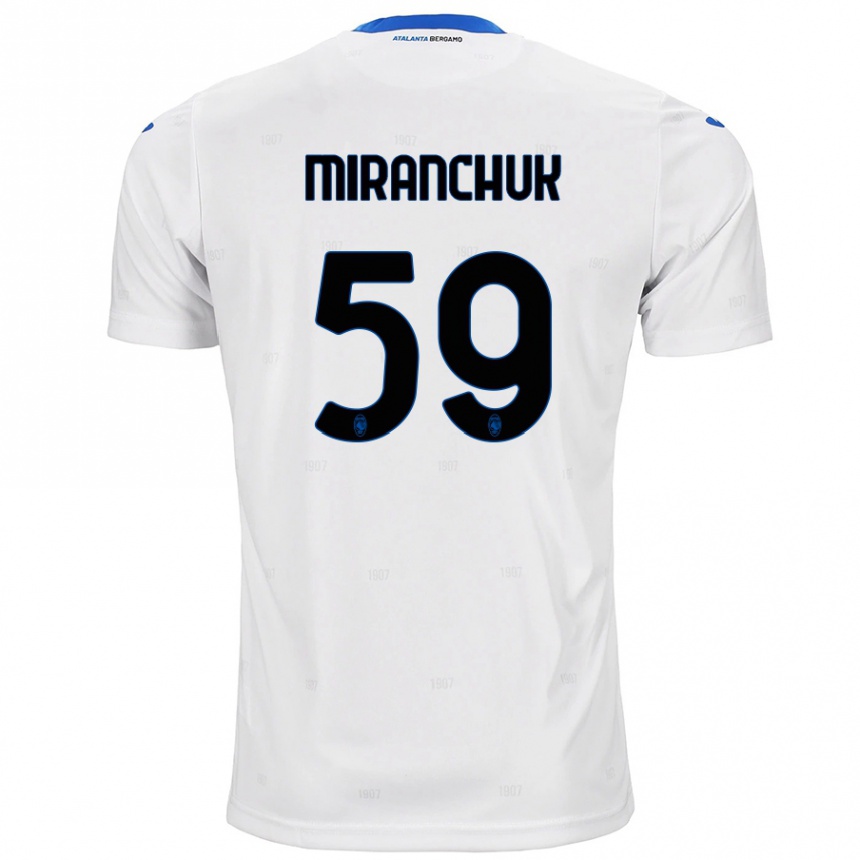 Niño Fútbol Camiseta Aleksey Miranchuk #59 Blanco 2ª Equipación 2024/25