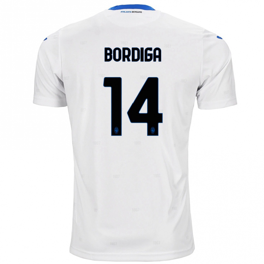 Niño Fútbol Camiseta Michele Bordiga #14 Blanco 2ª Equipación 2024/25