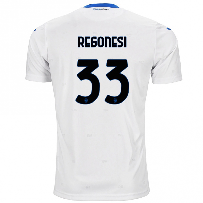 Niño Fútbol Camiseta Iacopo Regonesi #33 Blanco 2ª Equipación 2024/25