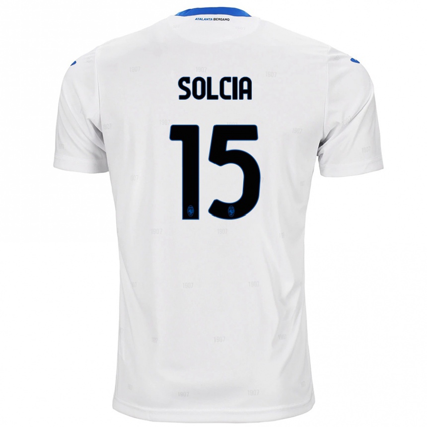 Niño Fútbol Camiseta Daniele Solcia #15 Blanco 2ª Equipación 2024/25