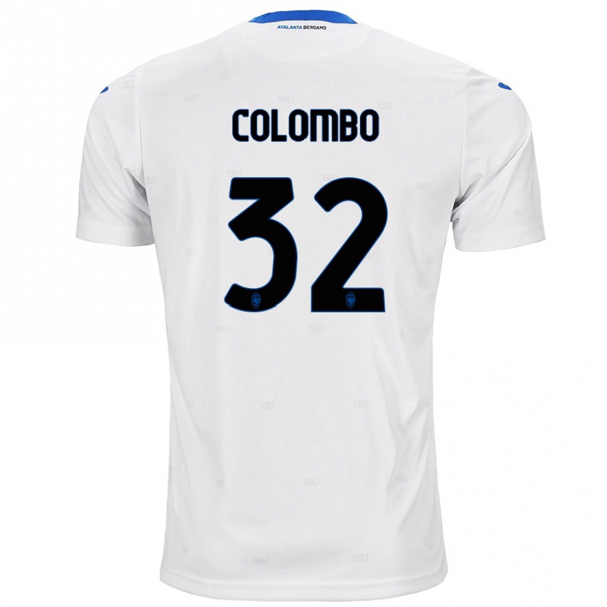 Niño Fútbol Camiseta Matteo Colombo #32 Blanco 2ª Equipación 2024/25