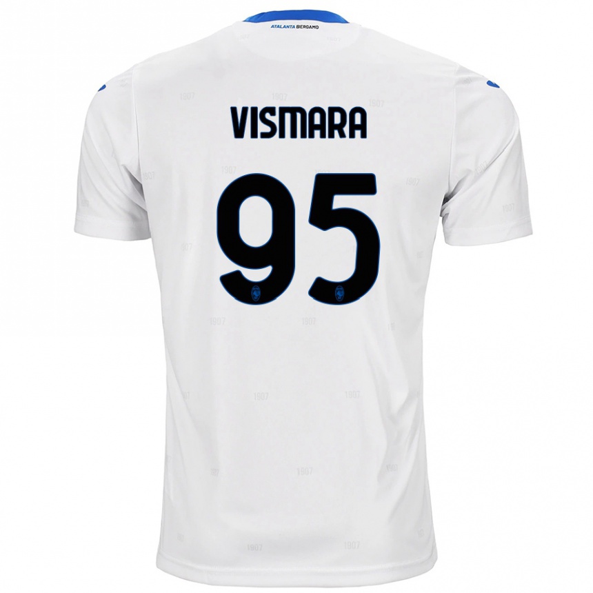 Niño Fútbol Camiseta Paolo Vismara #95 Blanco 2ª Equipación 2024/25