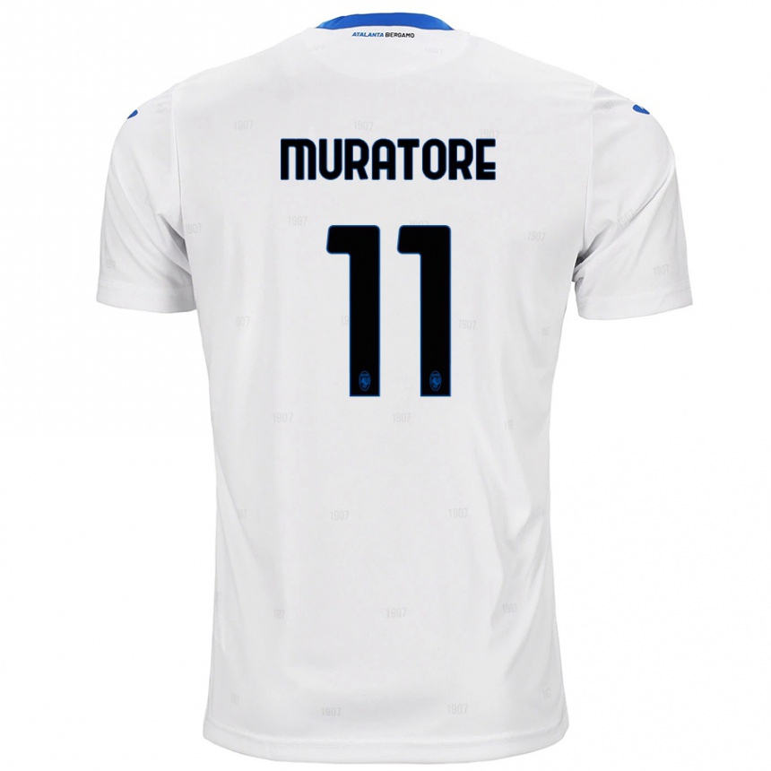 Niño Fútbol Camiseta Simone Muratore #11 Blanco 2ª Equipación 2024/25