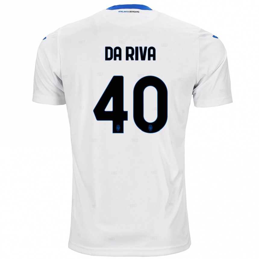 Niño Fútbol Camiseta Jacopo Da Riva #40 Blanco 2ª Equipación 2024/25