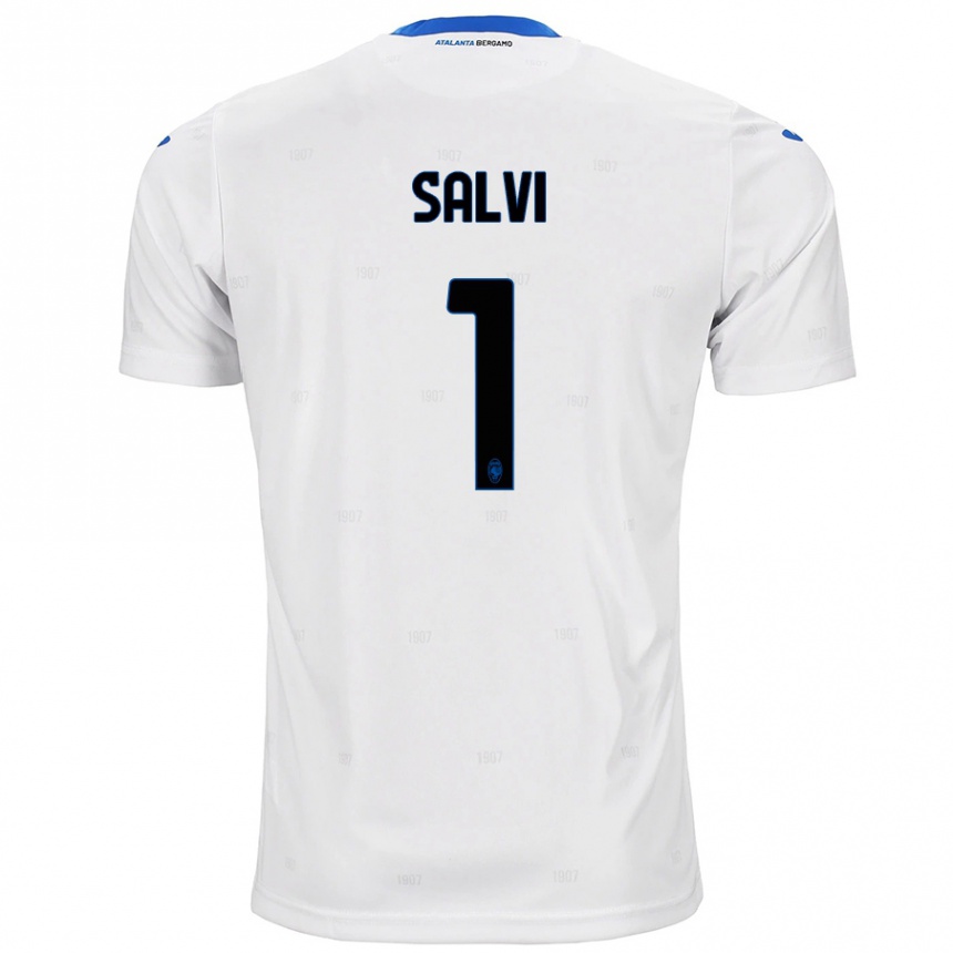 Niño Fútbol Camiseta Margherita Salvi #1 Blanco 2ª Equipación 2024/25