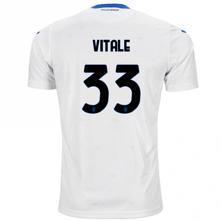 Niño Fútbol Camiseta Francesca Vitale #33 Blanco 2ª Equipación 2024/25