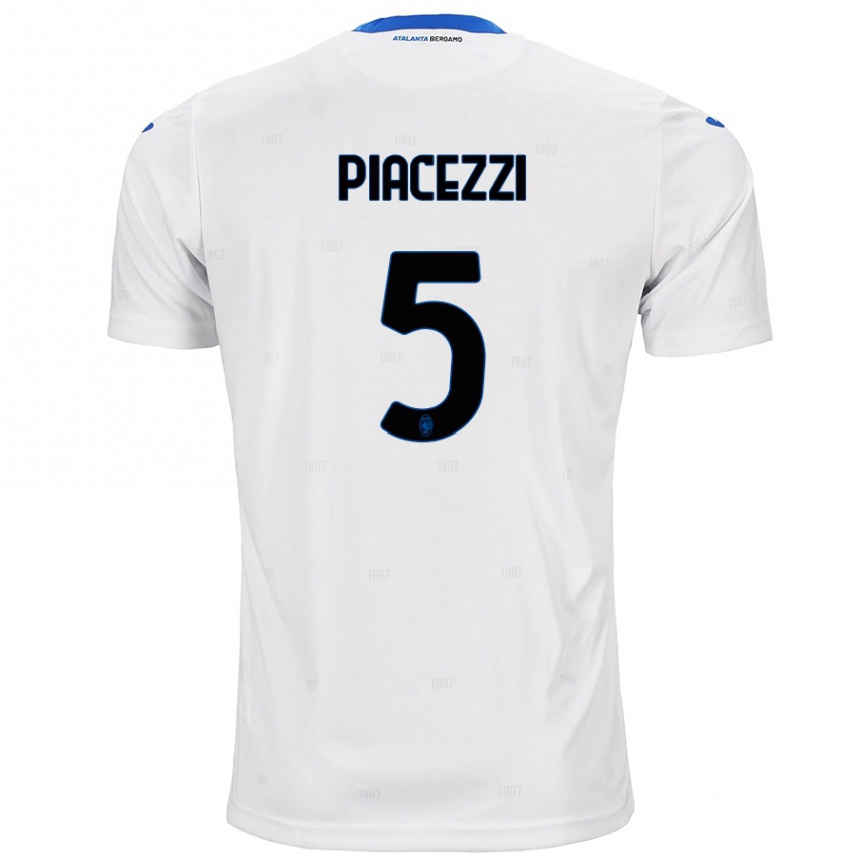 Niño Fútbol Camiseta Eleonora Piacezzi #5 Blanco 2ª Equipación 2024/25