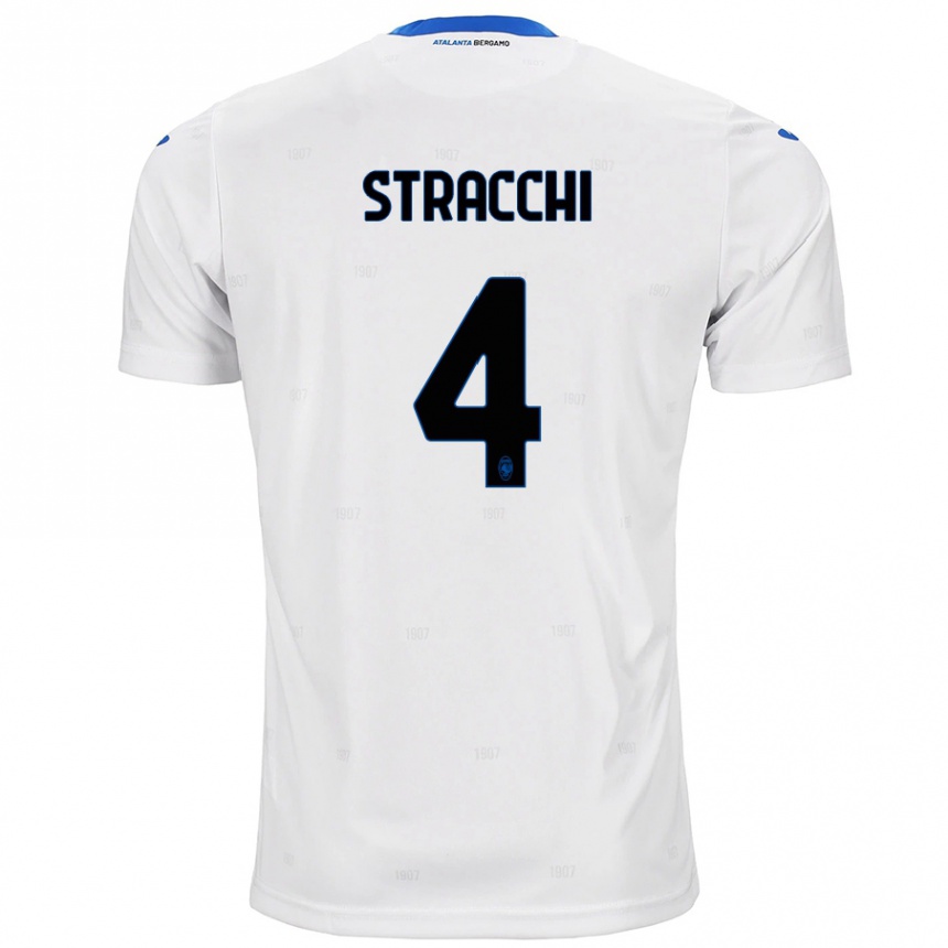 Niño Fútbol Camiseta Daniela Stracchi #4 Blanco 2ª Equipación 2024/25