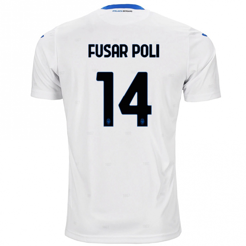 Niño Fútbol Camiseta Giulia Fusar Poli #14 Blanco 2ª Equipación 2024/25