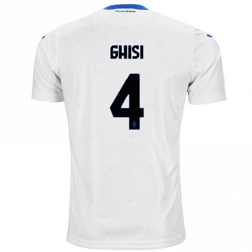 Niño Fútbol Camiseta Laura Ghisi #4 Blanco 2ª Equipación 2024/25