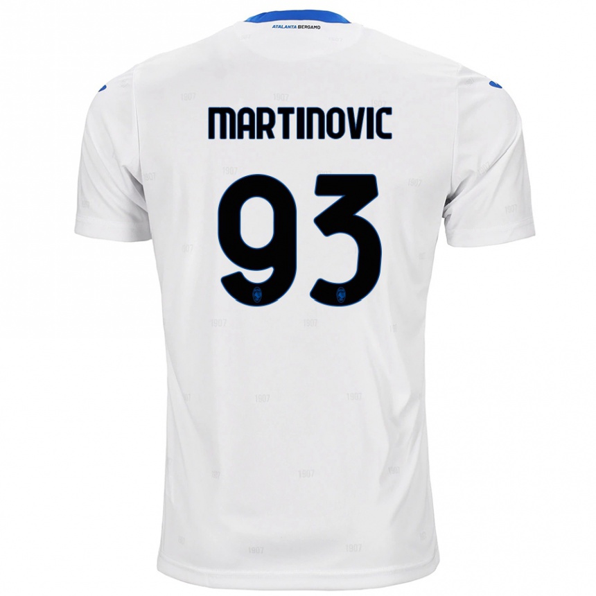 Niño Fútbol Camiseta Melania Martinovic #93 Blanco 2ª Equipación 2024/25