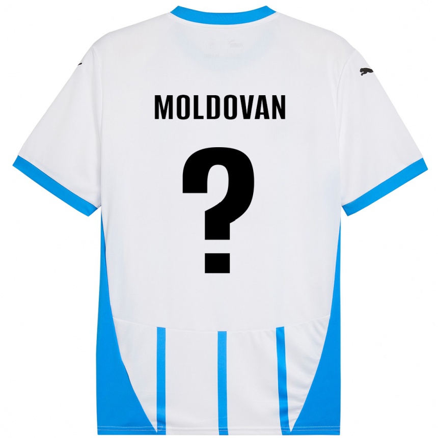 Niño Fútbol Camiseta Horațiu Moldovan #0 Blanco Azul 2ª Equipación 2024/25