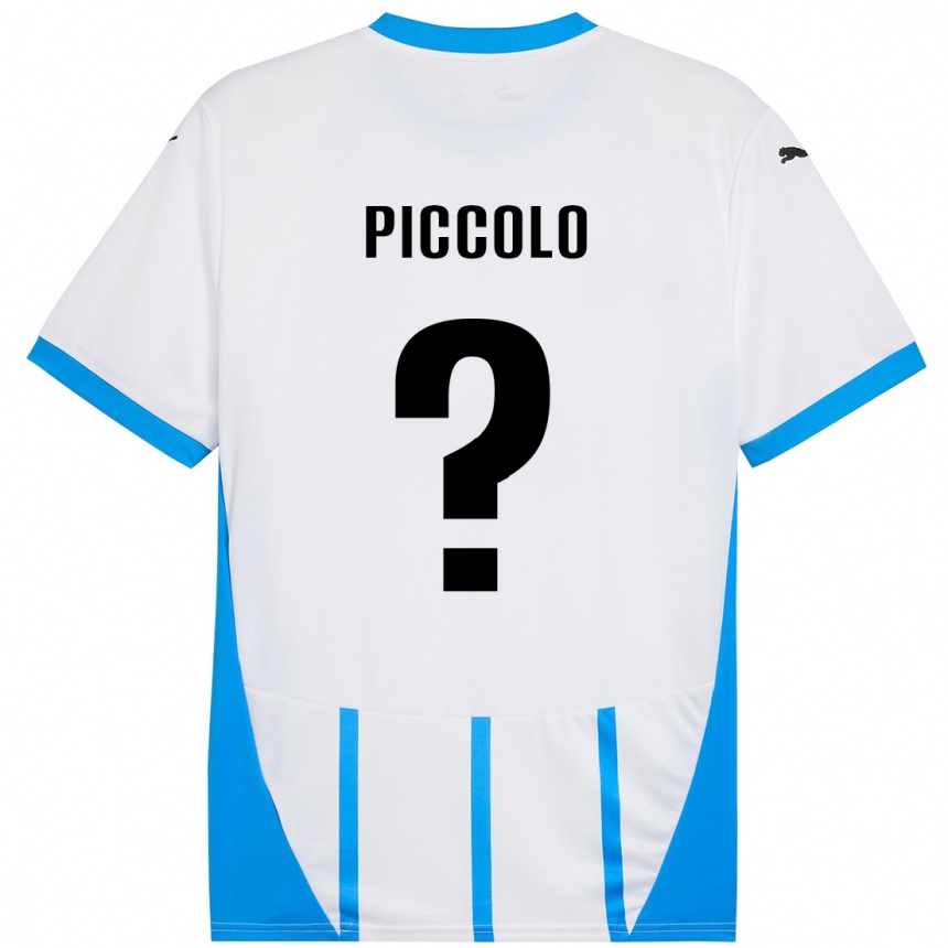 Niño Fútbol Camiseta Peter Piccolo #0 Blanco Azul 2ª Equipación 2024/25