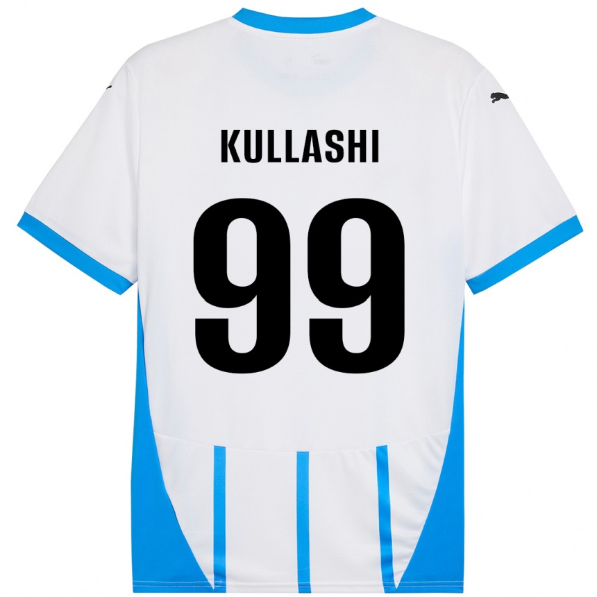 Niño Fútbol Camiseta Loreta Kullashi #99 Blanco Azul 2ª Equipación 2024/25