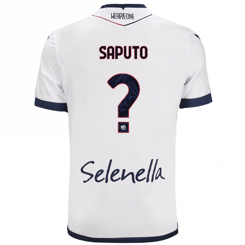 Niño Fútbol Camiseta Jesse Saputo #0 Blanco Azul Real 2ª Equipación 2024/25