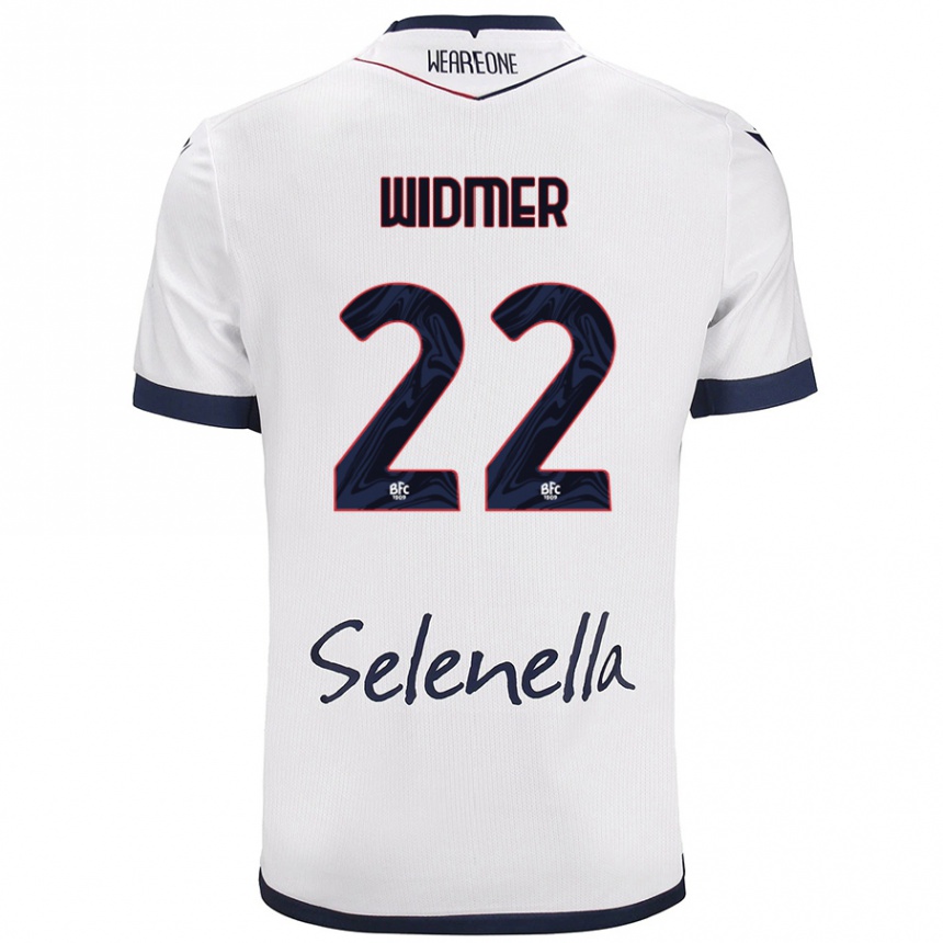 Niño Fútbol Camiseta Renato Widmer D’autilia #22 Blanco Azul Real 2ª Equipación 2024/25