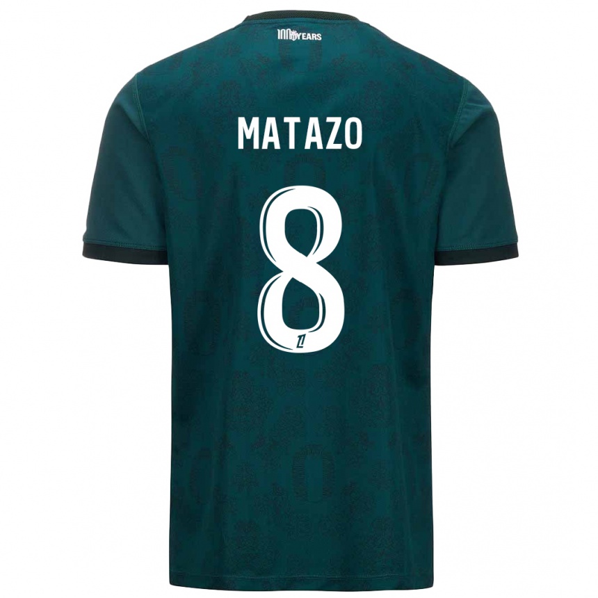 Niño Fútbol Camiseta Eliot Matazo #8 Verde Oscuro 2ª Equipación 2024/25