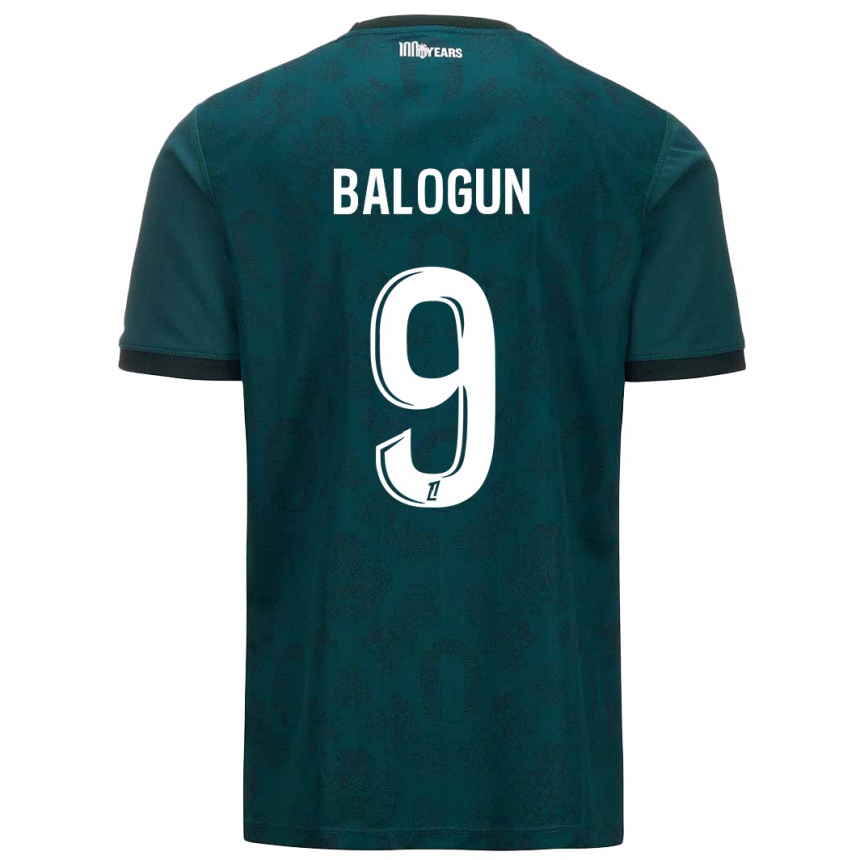 Niño Fútbol Camiseta Folarin Balogun #9 Verde Oscuro 2ª Equipación 2024/25