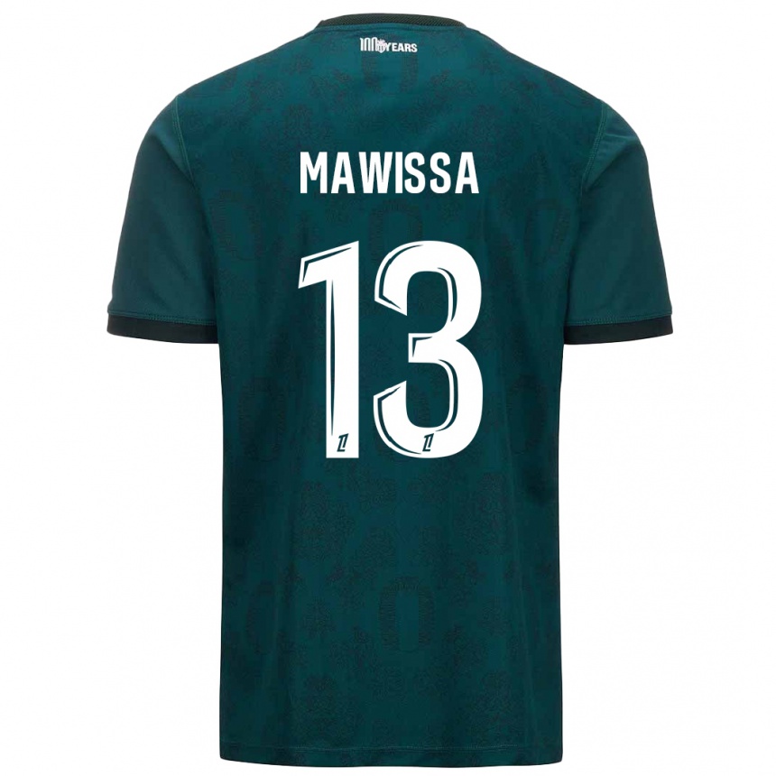 Niño Fútbol Camiseta Christian Mawissa Elebi #13 Verde Oscuro 2ª Equipación 2024/25